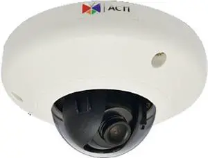 ACTi E93 5MP Indoor Mini Dome Camera with Basic WDR, Fixed Lens, f1.9mm/F2.8 (HOV:126.9° (Overview area), 77.4° (High detail area)), H.264, 1080p/30fps, DNR, MicroSDHC/MicroSDXC, PoE, IK08 ACTi E93 5MP Indoor Mini Dome Camera with Basic WDR, Fixed Lens, f1.9mm/F2.8 (HOV:126.9° (Overview area), 77.4° (High detail area)), H.264, 1080p/30fps, DNR, MicroSDHC/MicroSDXC, PoE, IK08