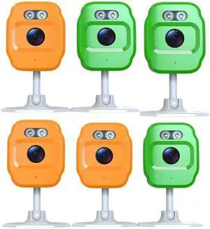 6Pack Compact 4MP 2K HD WiFi Indoor Smart Security Cameras,Full HD Surveillance Camera with Full-Color Night Vision,AI Motion Detection,Two-Way Audio & Real-Time Alerts,APP Remote Monitor 6Pack Compact 4MP 2K HD WiFi Indoor Smart Security Cameras,Full HD Surveillance Camera with Full-Color Night Vision,AI Motion Detection,Two-Way Audio & Real-Time Alerts,APP Remote Monitor