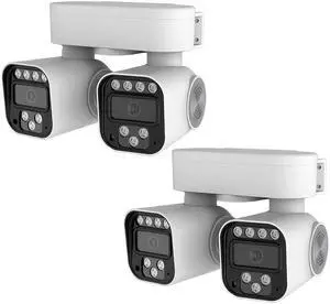 Security Cameras Wireless Outdoor Dual-Camera 360° Panoramic, 2.4G WiFi Dual-Lens Monitoring, Infrared Motion Detection, Two-Way Audio, SD & Cloud Storage for 24/7 HD Surveillance Security Cameras Wireless Outdoor Dual-Camera 360° Panoramic, 2.4G WiFi Dual-Lens Monitoring, Infrared Motion Detection, Two-Way Audio, SD & Cloud Storage for 24/7 HD Surveillance