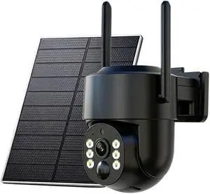 4G LTE Solar Security Camera Wireless Outdoor,360°PTZ Panoramic 2K Surveillance with Color Night Vision,AI Human Detection Auto Tracking,Two-Way Audio,TF Card & Cloud Storage,IP66 Waterproof 4G LTE Solar Security Camera Wireless Outdoor,360°PTZ Panoramic 2K Surveillance with Color Night Vision,AI Human Detection Auto Tracking,Two-Way Audio,TF Card & Cloud Storage,IP66 Waterproof