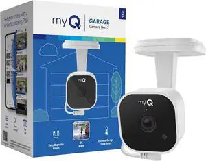 myQ Garage Plug-in Camera Gen 2 2K Smart Wi-Fi Garage Camera with Night Vision, Wide-Angle Lens, 2-Way Audio, Magnetic Base & Motion Alerts, App Control Compatible with Your Garage Door Opener myQ Garage Plug-in Camera Gen 2 2K Smart Wi-Fi Garage Camera with Night Vision, Wide-Angle Lens, 2-Way Audio, Magnetic Base & Motion Alerts, App Control Compatible with Your Garage Door Opener