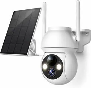 YOTON Solar Security Cameras Wireless Outdoor, 360° PTZ, AI Human Detection, Color Night Vision, Two-Way Audio, IP66 Waterproof, Spotlight & Siren, 2.4GHz WiFi, Battery Powered YOTON Solar Security Cameras Wireless Outdoor, 360° PTZ, AI Human Detection, Color Night Vision, Two-Way Audio, IP66 Waterproof, Spotlight & Siren, 2.4GHz WiFi, Battery Powered
