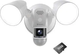 Swann 4K Floodlight Security Camera,Security Camera Outdoor with a 32GB Micro SD Card, 2-Way Talk, 2600 Lumens, Motion Detection, Color Night Vision, Wired, Waterproof Swann 4K Floodlight Security Camera,Security Camera Outdoor with a 32GB Micro SD Card, 2-Way Talk, 2600 Lumens, Motion Detection, Color Night Vision, Wired, Waterproof