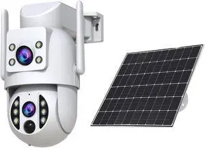 JOOAN 3MP Wireless Solar Security Camera, IPX6 Weatherproof, Two-Way Voice Call, E-Zoom Support, Smart Motion Detection and Alarm, Long-Lasting Rechargeable Battery, 2.4G WiFi Connection JOOAN 3MP Wireless Solar Security Camera, IPX6 Weatherproof, Two-Way Voice Call, E-Zoom Support, Smart Motion Detection and Alarm, Long-Lasting Rechargeable Battery, 2.4G WiFi Connection