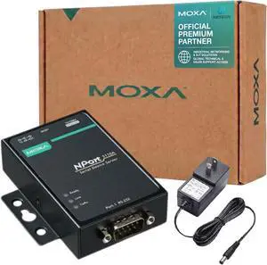 Moxa NPort 5110A with Adapter - 1 Port Device Server, 10/100M Ethernet, RS-232, DB9 Male, 0.5KV Serial Surge, 12~48VDC, 0~60°C Moxa NPort 5110A with Adapter - 1 Port Device Server, 10/100M Ethernet, RS-232, DB9 Male, 0.5KV Serial Surge, 12~48VDC, 0~60°C