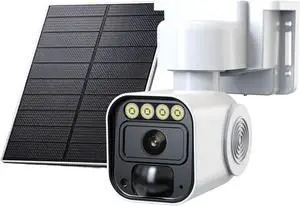 Wireless Outdoor Security Camera with Solar Panel Base,Solar-Powered Camera,Wireless 4G LTE Cellular Network,Mobile app Control,Automatic Human Detection,SD/Cloud Storage,Color Night Vision Wireless Outdoor Security Camera with Solar Panel Base,Solar-Powered Camera,Wireless 4G LTE Cellular Network,Mobile app Control,Automatic Human Detection,SD/Cloud Storage,Color Night Vision