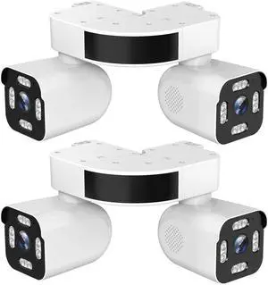 2pcs Dual Lens PTZ Surveillance Camera, 2.4G WiFi Security Camera for Home with Rotation, Motion Detection, Two-Way Audio, Night Vision, Cloud/SD Card Storage 2pcs Dual Lens PTZ Surveillance Camera, 2.4G WiFi Security Camera for Home with Rotation, Motion Detection, Two-Way Audio, Night Vision, Cloud/SD Card Storage