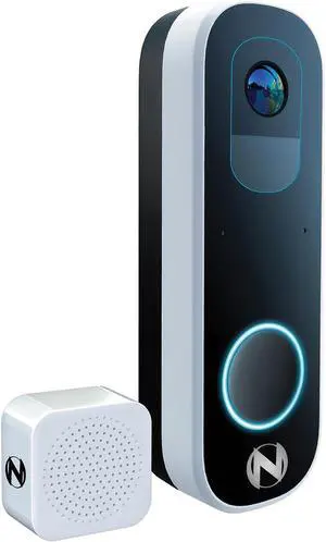 Night Owl 2K Wi-Fi Smart Dual-Powered Video Doorbell with Chime - Black Night Owl 2K Wi-Fi Smart Dual-Powered Video Doorbell with Chime - Black
