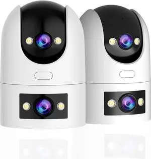 JOOAN 2K Dual Lens Indoor Outdoor Security Camera, 5GHz/2.4GHz WiFi Pet Camera with PTZ Auto Tracking, Motion Detection, 2-Way Audio, IP66 Waterproof, for Baby/Dog/Cat/Elderly, Multi-User Shared JOOAN 2K Dual Lens Indoor Outdoor Security Camera, 5GHz/2.4GHz WiFi Pet Camera with PTZ Auto Tracking, Motion Detection, 2-Way Audio, IP66 Waterproof, for Baby/Dog/Cat/Elderly, Multi-User Shared