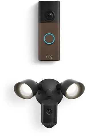 Ring Battery Doorbell (newest model), Matte Mocha with Floodlight Cam, Wired (newest model), Black Ring Battery Doorbell (newest model), Matte Mocha with Floodlight Cam, Wired (newest model), Black