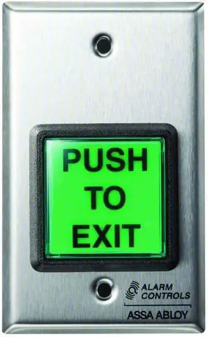 Alarm Controls TS-2T Timed Action Push-to-Exit Push Button 48ZW54 Alarm Controls TS-2T Timed Action Push-to-Exit Push Button 48ZW54