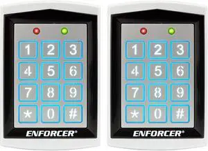 Seco-Larm SK-1323-SPQ Pack of 2 Enforcer Standalone Proximity Card Reader and Keypad, Access Control System, 1000 Users Capacity, 26-bit Output, Backlit Keys, IP66, Adjustable Relay Output, 12-24V DC Seco-Larm SK-1323-SPQ Pack of 2 Enforcer Standalone Proximity Card Reader and Keypad, Access Control System, 1000 Users Capacity, 26-bit Output, Backlit Keys, IP66, Adjustable Relay Output, 12-24V DC