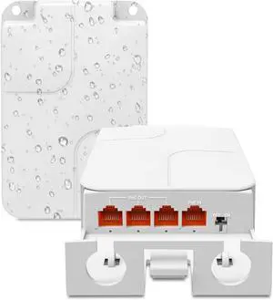 YuanLey Outdoor 2.5 Gigabit PoE Extender 1 in 3 Out, 4 Port 2.5Gbps PoE Repeater IP55 Waterproof, Vlan, Extend Additional 100m(328ft) of Power and Data Transmission, Wall Mount Plug and Play YuanLey Outdoor 2.5 Gigabit PoE Extender 1 in 3 Out, 4 Port 2.5Gbps PoE Repeater IP55 Waterproof, Vlan, Extend Additional 100m(328ft) of Power and Data Transmission, Wall Mount Plug and Play