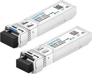1 Pair 10G SFP+ Bidi Transceivers, SFP Single Mode LC 10g Module, 10Gb Bi-Directional Mini gbic for Cisco SFP-10G-BXD-I (1330nm-TX/1270nm-RX) / SFP-10G-BXU-I (1270nm-TX/1330nm-RX),10KM, with DDM 1 Pair 10G SFP+ Bidi Transceivers, SFP Single Mode LC 10g Module, 10Gb Bi-Directional Mini gbic for Cisco SFP-10G-BXD-I (1330nm-TX/1270nm-RX) / SFP-10G-BXU-I (1270nm-TX/1330nm-RX),10KM, with DDM