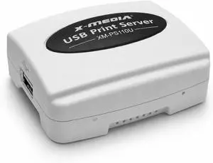 X-MEDIA XM-PS110U 1-Port 10/100Mbps Fast Ethernet USB Print Server X-MEDIA XM-PS110U 1-Port 10/100Mbps Fast Ethernet USB Print Server