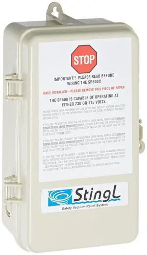 Stingl SR-500 Safety Vacuum Release System (SVRS) Stingl SR-500 Safety Vacuum Release System (SVRS)