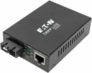 Tripp Lite Network Copper RJ45 Ethernet to Fiber SC Duplex Multimode Cable Extender Converter, 850nm Wavelength, Power Over Ethernet, Gigabit, Extend 1800 Ft / 550 M, 2-Year Warranty (N785-P01-SC-MM1) Tripp Lite Network Copper RJ45 Ethernet to Fiber SC Duplex Multimode Cable Extender Converter, 850nm Wavelength, Power Over Ethernet, Gigabit, Extend 1800 Ft / 550 M, 2-Year Warranty (N785-P01-SC-MM1)