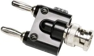 Fluke BP881 BNC to Male Double Stacking Banana Plug, Nickel-Plated Finish, 122 Degree F Temperature Fluke BP881 BNC to Male Double Stacking Banana Plug, Nickel-Plated Finish, 122 Degree F Temperature
