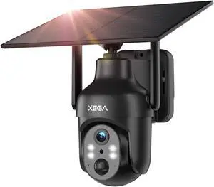 Xega Solar Security Camera Outdoor Wireless,5200mah Battery,2.4Ghz WiFi Xega Solar Security Camera Outdoor Wireless,5200mah Battery,2.4Ghz WiFi