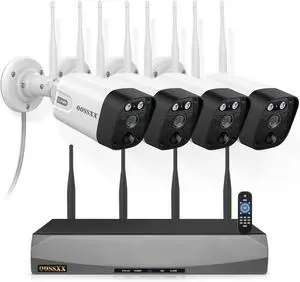 (2026 Update) 5MP Wireless WiFi Outdoor Security Camera System with Dual Antenna Cameras, 55% Stronger Signal, 130° Wide Angle, 2-Way Audio, No Monthly Fee, Home Security System (2026 Update) 5MP Wireless WiFi Outdoor Security Camera System with Dual Antenna Cameras, 55% Stronger Signal, 130° Wide Angle, 2-Way Audio, No Monthly Fee, Home Security System
