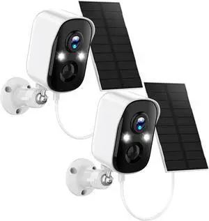 Poyasilon 2-Pack Solar Security Cameras Wireless Outdoor,2K Solar Camera Wireless for Home Color Night Vision Two-Way Talk Two Spotlights,Cloud/SD Only 2.4GHz WiFi Poyasilon 2-Pack Solar Security Cameras Wireless Outdoor,2K Solar Camera Wireless for Home Color Night Vision Two-Way Talk Two Spotlights,Cloud/SD Only 2.4GHz WiFi