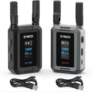 Synco Xvision Wireless Video Transmission System 300 Meters 1080P 60fps HDMI Transmitter and Receiver for Photography Live Streaming Synco Xvision Wireless Video Transmission System 300 Meters 1080P 60fps HDMI Transmitter and Receiver for Photography Live Streaming