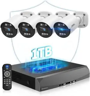 Two-Way Audio PoE Security Camera System Outdoor, 5MP Wired Cameras with 4K 8CH NVR Systems, Home Surveillance Video DVR Kits Two-Way Audio PoE Security Camera System Outdoor, 5MP Wired Cameras with 4K 8CH NVR Systems, Home Surveillance Video DVR Kits