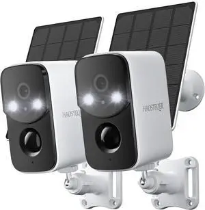 2K Security Camera Wireless Outdoor, Free Cloud Storage, Solar Powered WiFi Cameras for Home Security with AI Motion Detection, Instant Alert, SD Storage, IP66 Waterproof, 2.4GHz, 2 Pack 2K Security Camera Wireless Outdoor, Free Cloud Storage, Solar Powered WiFi Cameras for Home Security with AI Motion Detection, Instant Alert, SD Storage, IP66 Waterproof, 2.4GHz, 2 Pack
