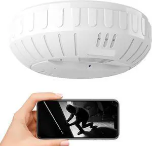 Hidden Camera Smoke 4K HD Rotatable Wireless WiFi Camera Detector Mini Security Cam with Night Vision and Motion Activated Camera Long Battery Life Low Power Consumption Nanny Cam for Indoor Hidden Camera Smoke 4K HD Rotatable Wireless WiFi Camera Detector Mini Security Cam with Night Vision and Motion Activated Camera Long Battery Life Low Power Consumption Nanny Cam for Indoor