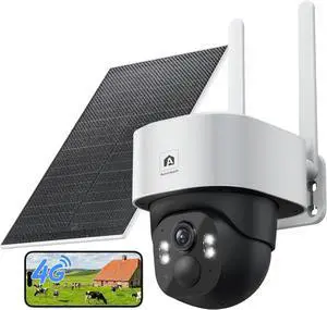 Aurumbach 4G LTE Cellular Solar Security Camera Wireless Outdoor, No WiFi Solar Powered Cameras, 4MP PTZ 360° View, Motion Tracking, Color Night Vision, AI Detection, Built-in eSIM Aurumbach 4G LTE Cellular Solar Security Camera Wireless Outdoor, No WiFi Solar Powered Cameras, 4MP PTZ 360° View, Motion Tracking, Color Night Vision, AI Detection, Built-in eSIM
