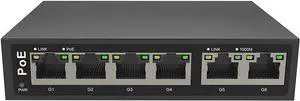 110W 4CH Full Gigabit Unmanaged PoE Switch Support IEEE 802.3 af/at PoE Standard, Plug-and-Play, 30W Max Power Per Port,POE4CH-110W 110W 4CH Full Gigabit Unmanaged PoE Switch Support IEEE 802.3 af/at PoE Standard, Plug-and-Play, 30W Max Power Per Port,POE4CH-110W