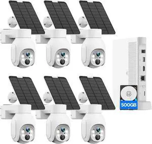 Camcamp Solar Security Cameras Wireless Outdoor, 6-Camera 4MP NVR Kit Camcamp Solar Security Cameras Wireless Outdoor, 6-Camera 4MP NVR Kit