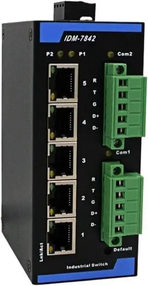 IDM-7842 Modbus Gateway 2 Channel Optical Isolation RS485/232 Serial Port 5 Port Ethernet Switch modbus IDM-7842 Modbus Gateway 2 Channel Optical Isolation RS485/232 Serial Port 5 Port Ethernet Switch modbus