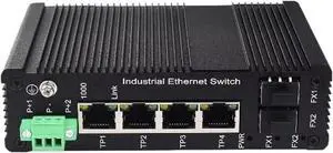 Industrial IP40 4 Ports Gigabit Unmanaged DC 48~55V Ethernet PoE Switch with 2 X Fiber SFP Industrial IP40 4 Ports Gigabit Unmanaged DC 48~55V Ethernet PoE Switch with 2 X Fiber SFP