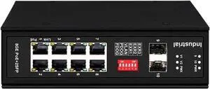 Full gigabit 8 Ports Industrial ethernet Switch with 2 sfp,6kv Surge Protection,48-57/12-57V dc in(Non POE 8G-2S) Full gigabit 8 Ports Industrial ethernet Switch with 2 sfp,6kv Surge Protection,48-57/12-57V dc in(Non POE 8G-2S)