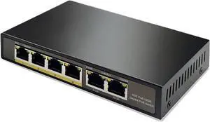 Unmanaged Non-Standard 24v Passive Gigabit 4 Port PoE Switch with 2X 1 G Uplink for AP(External 65w) Unmanaged Non-Standard 24v Passive Gigabit 4 Port PoE Switch with 2X 1 G Uplink for AP(External 65w)