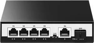 6-Port Gigabit POE Switch 1000Mbps Active Network Switch 52W PoE+ for IP Cameras NVR Surveillance CCTV 6-Port Gigabit POE Switch 1000Mbps Active Network Switch 52W PoE+ for IP Cameras NVR Surveillance CCTV