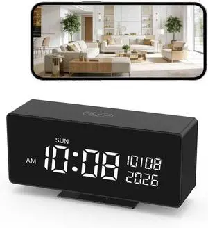 Wireless Security Mini CameraIndoor Security Camera, Nanny Camera with 1080P HD Video,AI Motion Alerts,Digital Clock, Night Vision, 5G&2.4G, Bluetooth Setup,Local & Cloud Storage Wireless Security Mini CameraIndoor Security Camera, Nanny Camera with 1080P HD Video,AI Motion Alerts,Digital Clock, Night Vision, 5G&2.4G, Bluetooth Setup,Local & Cloud Storage