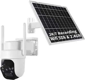 24/7 Recording AOV Outdoor Solar-Powered Security Camera - 100% Wireless Outdoor Home Surveillance Camera, PTZ Camera, Automatic Human Tracking, 2K Color Night Vision Support 5Ghz 2.4G WiFi 24/7 Recording AOV Outdoor Solar-Powered Security Camera - 100% Wireless Outdoor Home Surveillance Camera, PTZ Camera, Automatic Human Tracking, 2K Color Night Vision Support 5Ghz 2.4G WiFi