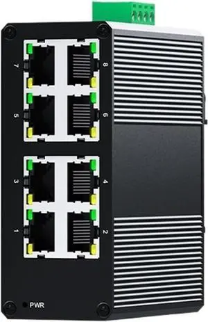8 Port Gigabit Industrial Switch 1000Mbps Mini Industry Ethernet Switch DIN Rail Mounted and Play IP40 Protection 8 Port Gigabit Industrial Switch 1000Mbps Mini Industry Ethernet Switch DIN Rail Mounted and Play IP40 Protection