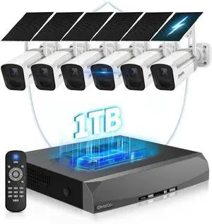 Wireless Outdoor Security Camera System, Solar Powered WiFi Cameras Systems Wireless Outdoor Security Camera System, Solar Powered WiFi Cameras Systems