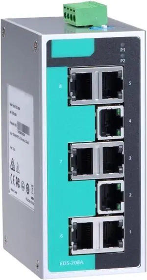 EDS-208A Series 8-port Compact Unmanaged Ethernet Switches EDS-208A, EDS-208A-SS-SC-T, EDS-208A-MM-SC, EDS-208A-T(EDS-208A) EDS-208A Series 8-port Compact Unmanaged Ethernet Switches EDS-208A, EDS-208A-SS-SC-T, EDS-208A-MM-SC, EDS-208A-T(EDS-208A)