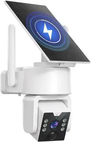 4MP Outdoor Security Cameras Solar Powered 360°PTZ, No Subscription, Local Storage, Color Night Vision, 5G & 2.4G WiFi Wireless Camera System for Home Exterior, IP66 4MP Outdoor Security Cameras Solar Powered 360°PTZ, No Subscription, Local Storage, Color Night Vision, 5G & 2.4G WiFi Wireless Camera System for Home Exterior, IP66