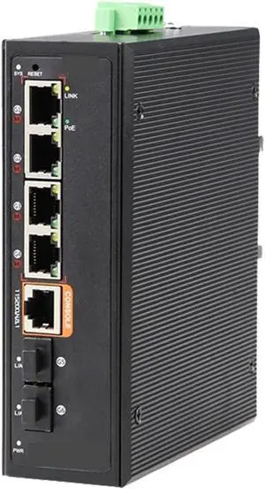 Industrial Din Rail Switch Gigabit Ethernet L2+Management 6-Port Gigabit BT Industrial Ethernet POE Switch 2 * Gigabit SFP Port+4 * 1000M RJ45 BT Port Switch Industrial Din Rail Switch Gigabit Ethernet L2+Management 6-Port Gigabit BT Industrial Ethernet POE Switch 2 * Gigabit SFP Port+4 * 1000M RJ45 BT Port Switch
