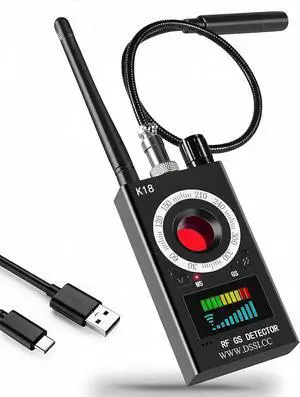 SPY SPOT Hidden Camera Detector, RF Bug Detector, Spy Devices Finder, Black SPY SPOT Hidden Camera Detector, RF Bug Detector, Spy Devices Finder, Black