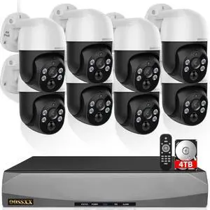 4K POE Wired Security Camera System PTZ Outdoor Security Surveillance 4K POE Wired Security Camera System PTZ Outdoor Security Surveillance