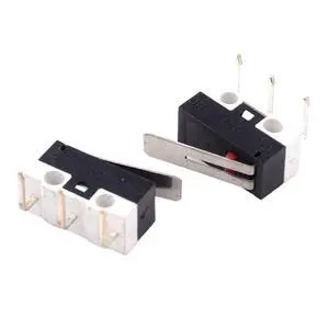 100Pcs 3Pins 90 Degree Curved Needle Mouse Switch Limit Switch Push Button Switch 1A 125V AC 100Pcs 3Pins 90 Degree Curved Needle Mouse Switch Limit Switch Push Button Switch 1A 125V AC