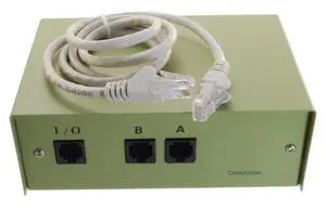 CablesOnline 2-Way AB RJ45 8P8C Network Metal Rotary Manual Switch Box with One 3ft RJ45 8-Wire Network Cable, SB-034C CablesOnline 2-Way AB RJ45 8P8C Network Metal Rotary Manual Switch Box with One 3ft RJ45 8-Wire Network Cable, SB-034C