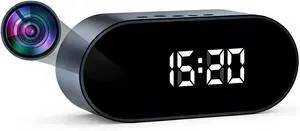 Clock Camera - Indoor Security Camera - Indoor Security Nanny Camera for Baby Monitor, 150 ° Wide Angle Field of View Hidden Camera Clock, 1080P Camera for Home Security Clock Camera - Indoor Security Camera - Indoor Security Nanny Camera for Baby Monitor, 150 ° Wide Angle Field of View Hidden Camera Clock, 1080P Camera for Home Security