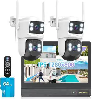 All-in-One Outdoor Wireless Security Camera System 4MP WiFi Surveillance All-in-One Outdoor Wireless Security Camera System 4MP WiFi Surveillance